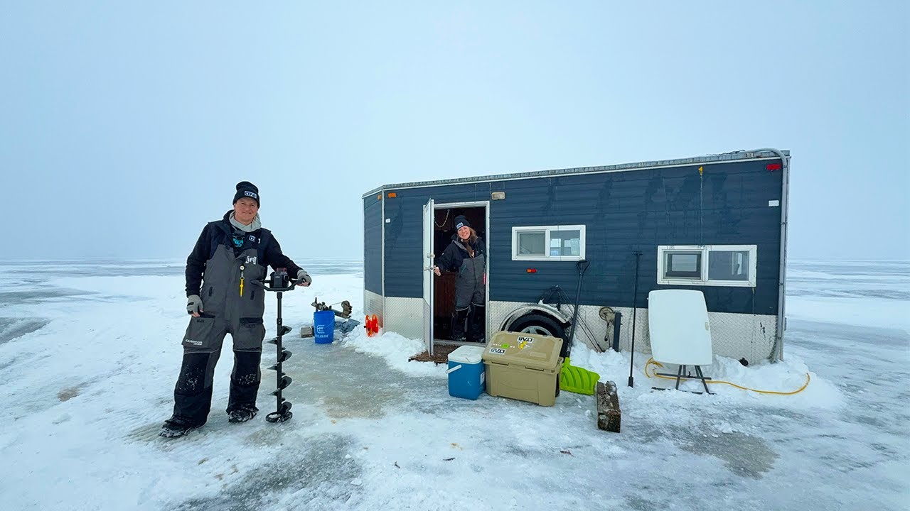 I Proposed on a 3-Day Ice Camping Trip - Red Lake Ice Fishing
