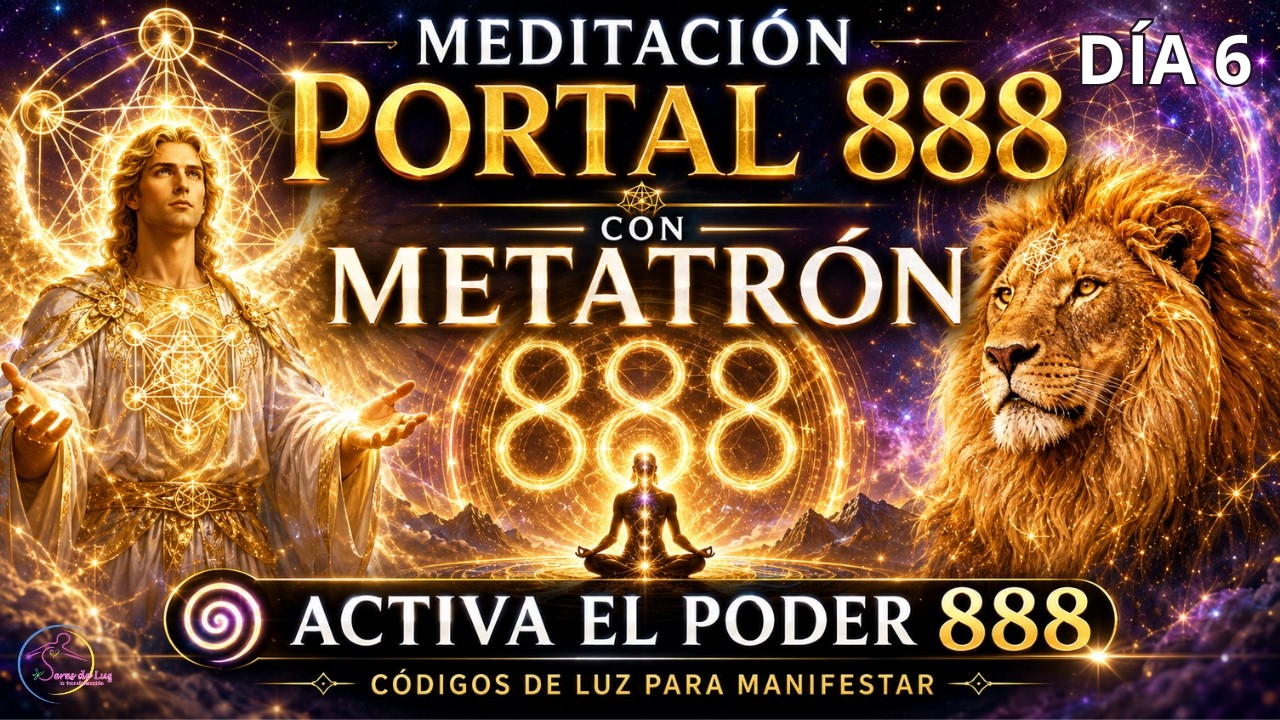 🧘&zwj;♀️MEDITACI&Oacute;N PORTAL 8/8 2026 con METATR&Oacute;N 🌀activa el poder 888 c&oacute;digos de luz para manifestar
