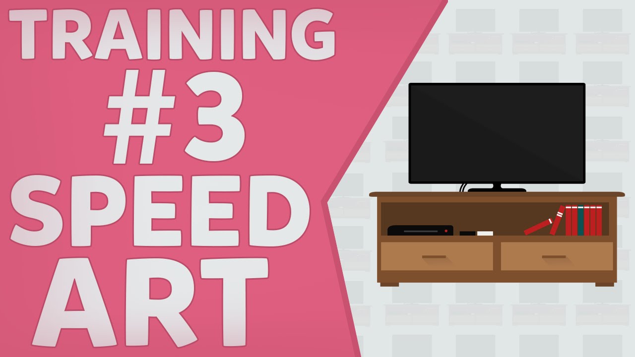 Photoshop Flat Design Training #3 : SPEED ART 