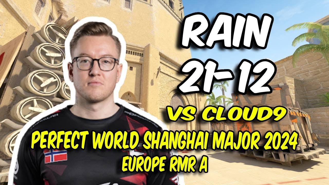 FaZe rain (21/12) vs Cloud9 (Mirage) @ Perfect World Shanghai Major 2024 Europe RMR A | CS2 POV