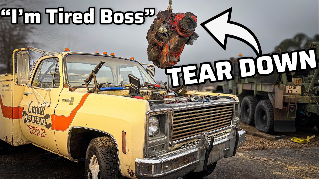 I Found Something BAD In My Barn Find Square Body Engine 