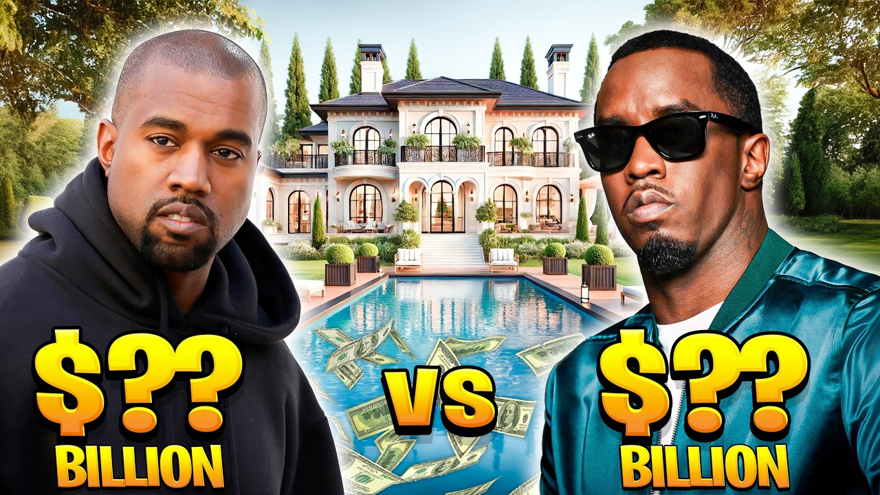 Kanye West vs Diddy - Who is RICHER? Net Worth, House Tour, Cars...