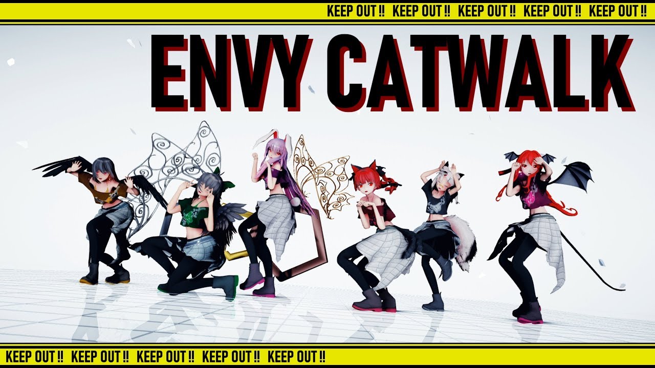 【東方MMD】エンヴィキャットウォーク/Envy Catwalk【barrage girls/妖組】