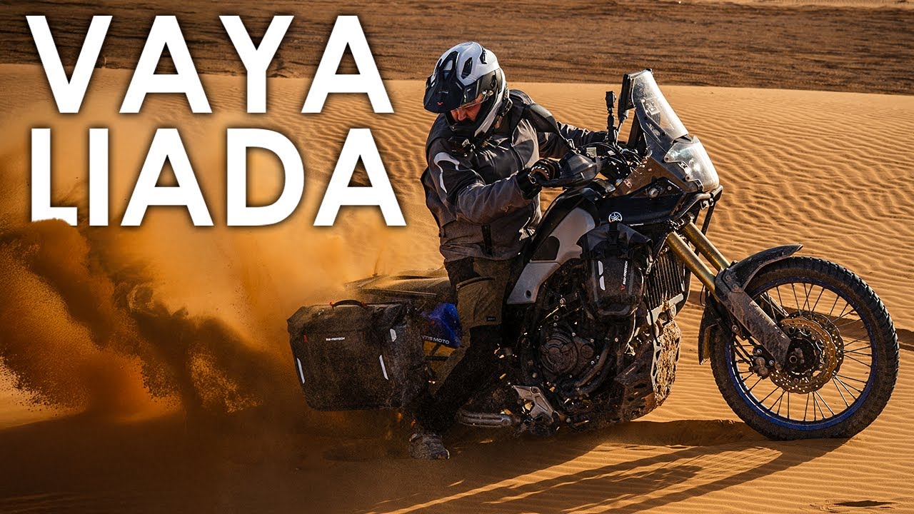 As&iacute; es conducir una YAMAHA TENERE por las DUNAS de SAHARA  Marruecos #7