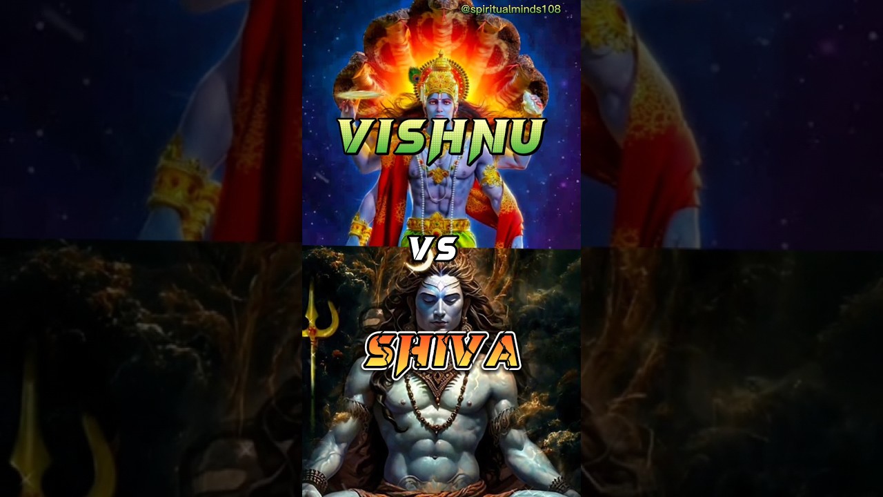 Shiva vs Vishnu🥵 #shiva #vishnu #shivavsvishnu #mahadev #hindu