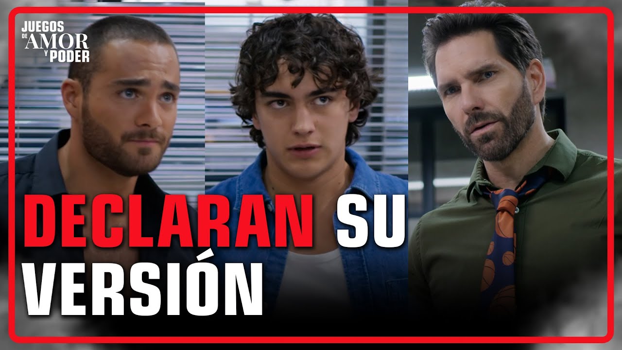 Adrián y Memo testifican ante el fiscal furia | Juegos de Amor y Poder 2/4 | Capítulo 3