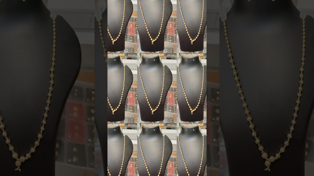 Chidambaram gold covering Bal cutting chain Kerala design micro gold covering chain