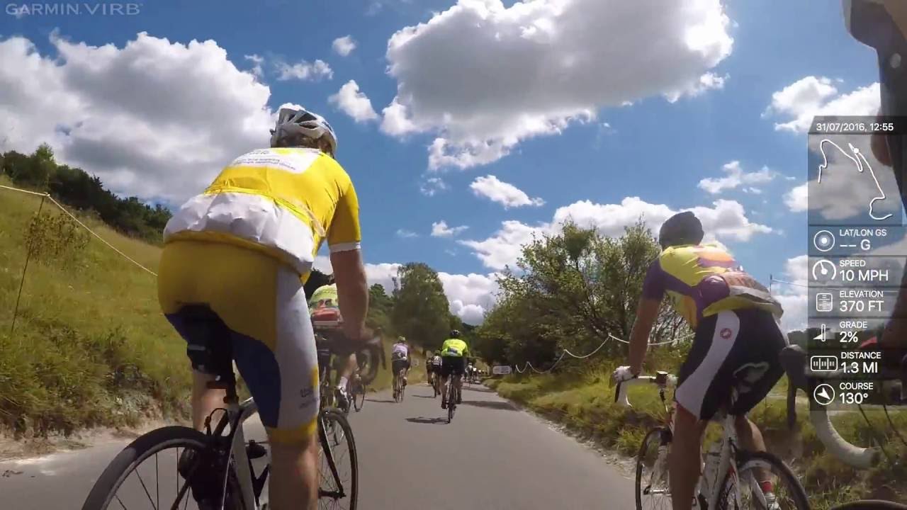 Box Hill Climb - RideLondon 100 2016 (with GPS overlay)