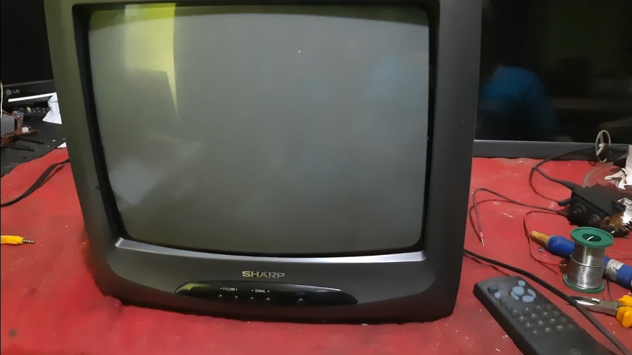# TV SHARP C-1438 IA PRA O LIXO (RESOLVIDO).