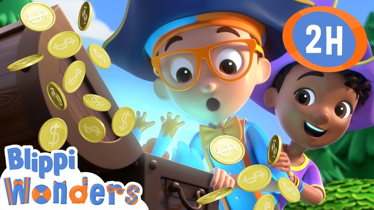 Buried Treasure | Blippi Wonders | Moonbug Kids - Play and Learn