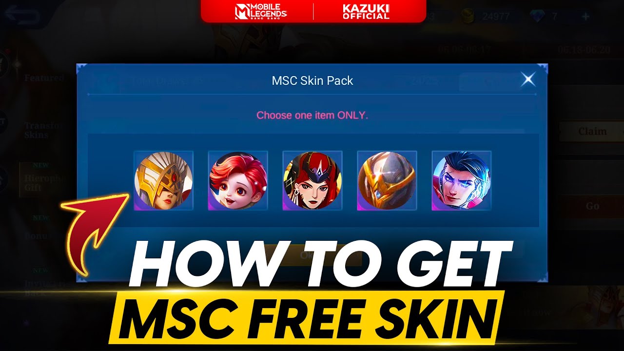 HOW TO GET 2 MSC SKINS FOR FREE | VALENTINA MSC PASS SKIN EVENT