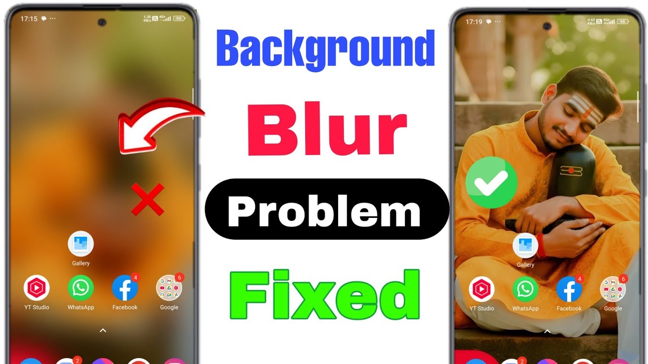 Mobile home screen blur problem😭 | How Fix Mobile background blur problem 2025