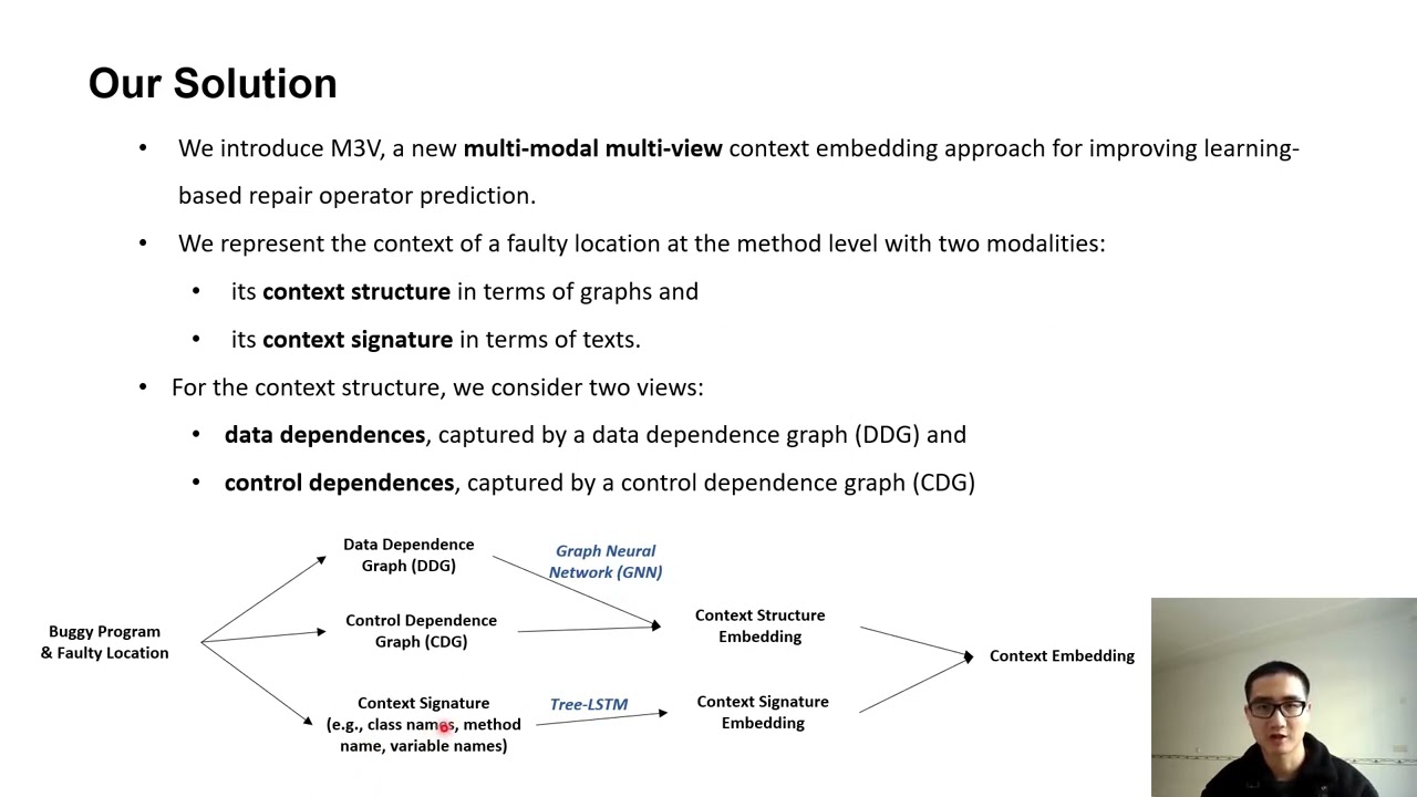 [CGO '22] Session 5 - M3V: Multi-Modal Multi-View Context Embedding for Repair Operator Prediction