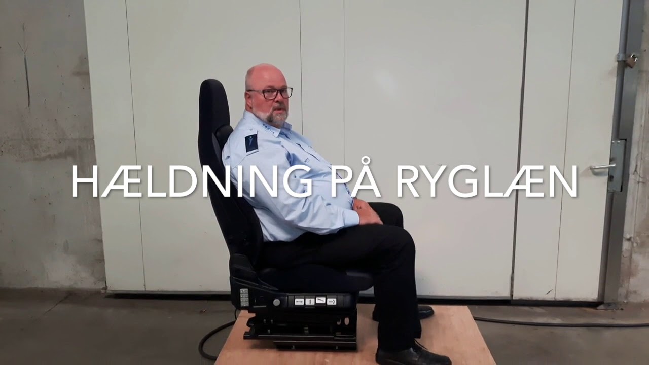 Indstilling af chaufførstol