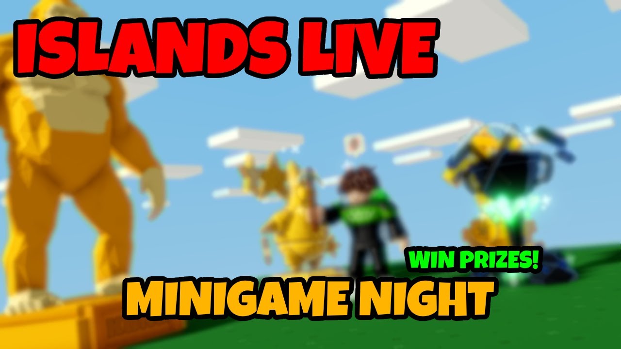 *1,000 Subscribers!*🔴ROBLOX ISLANDS🔴LIVE MINIGAMES🔴WIN PRIZES!