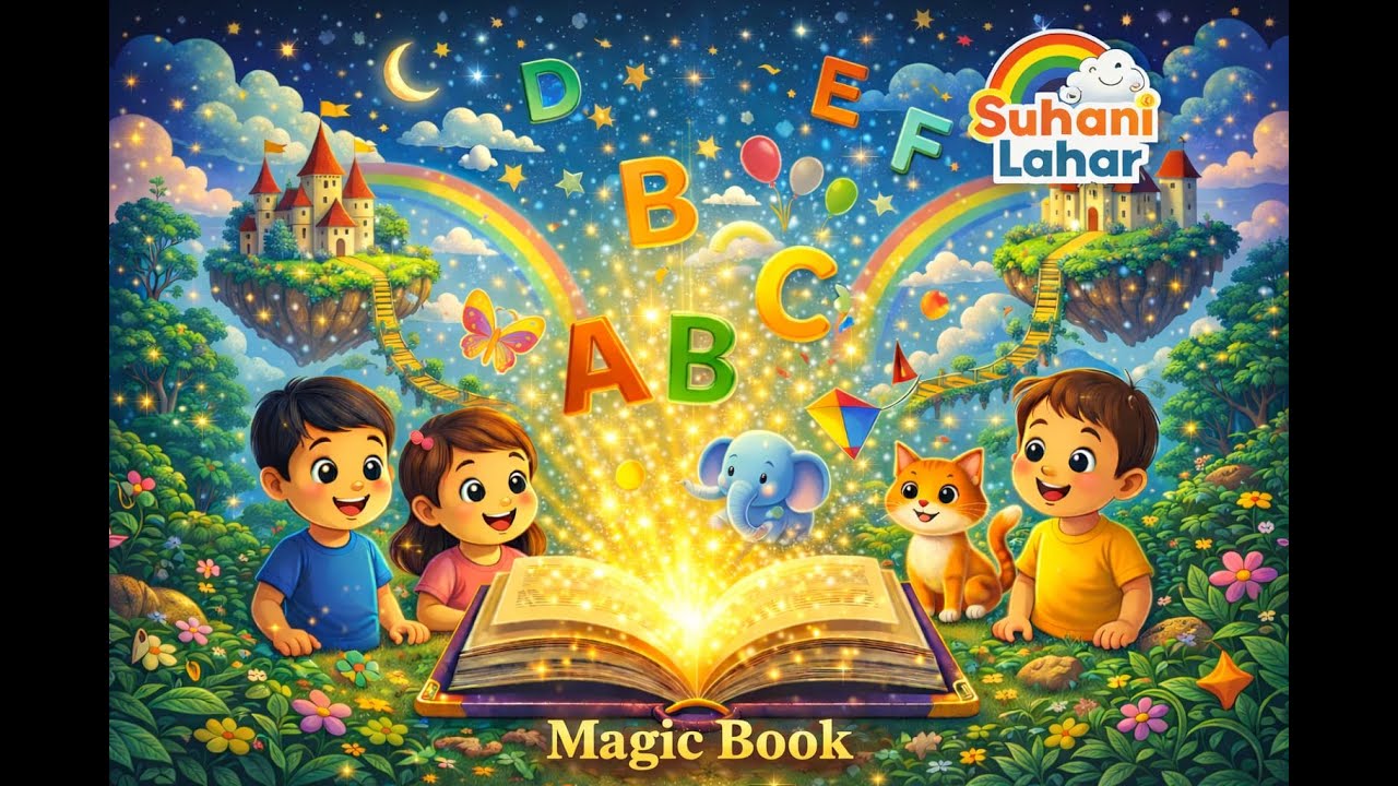 Magic Book ABCD | Learn A to Z Alphabet with Fun | Kids Learning Story | Suhani Lahar