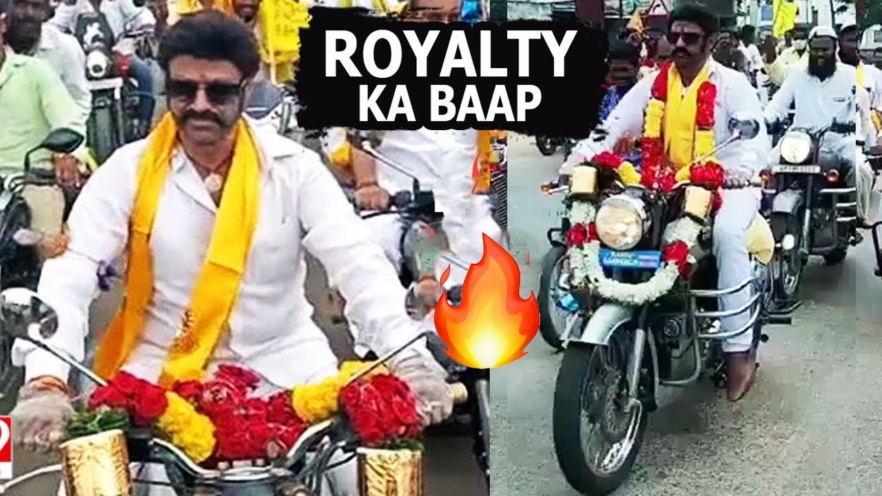 Nandamuri Balakrishna Bullet Bike Driving |  Hindupur MLA  Balayya Babu | Filmyfocus.com