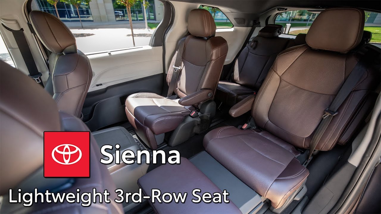 The All New 2021 Sienna Wins Lightweight folding 3rd-Row Seat Award
