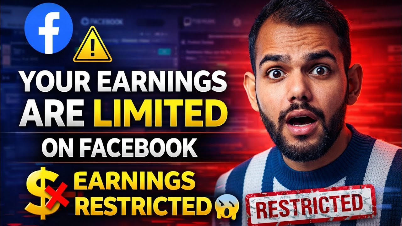 Your earnings are limited problem on facebook 🧐 | earnings restricted problem solve 