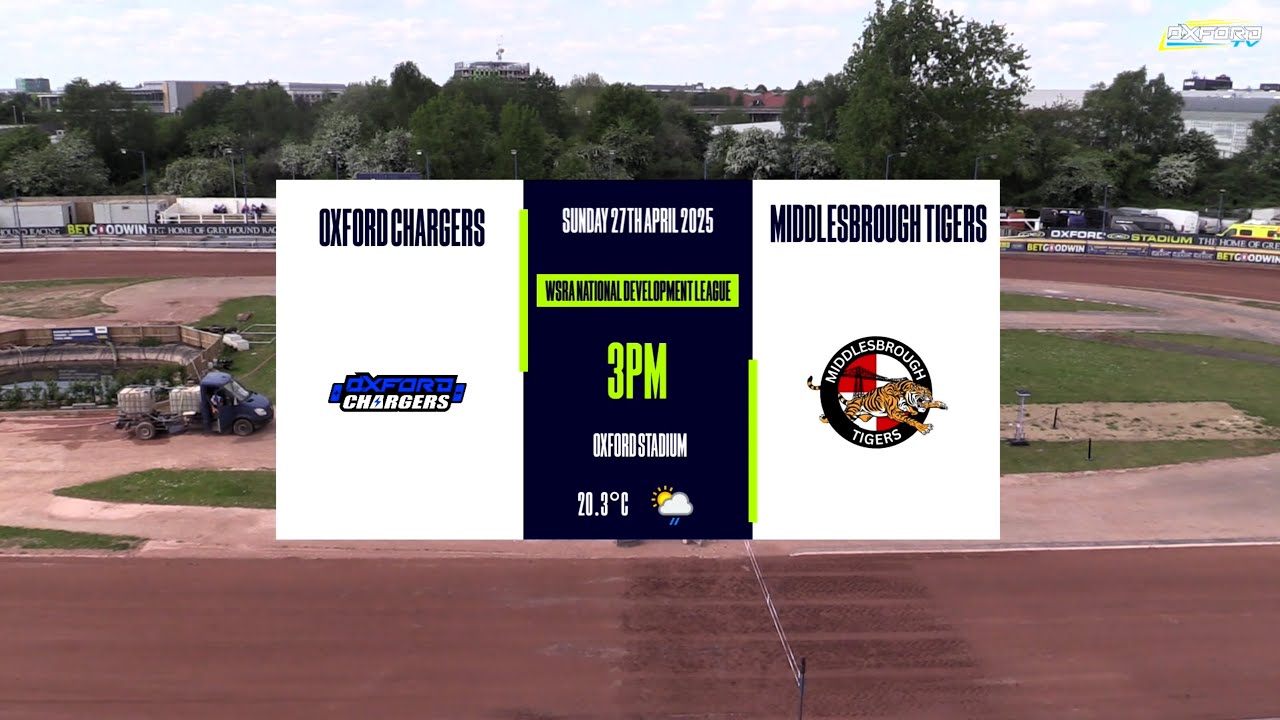 Oxford 'Chargers' vs Middlesbrough 'Tigers' | WSRA National Dev League | OXFORD SPEEDWAY TV 2025