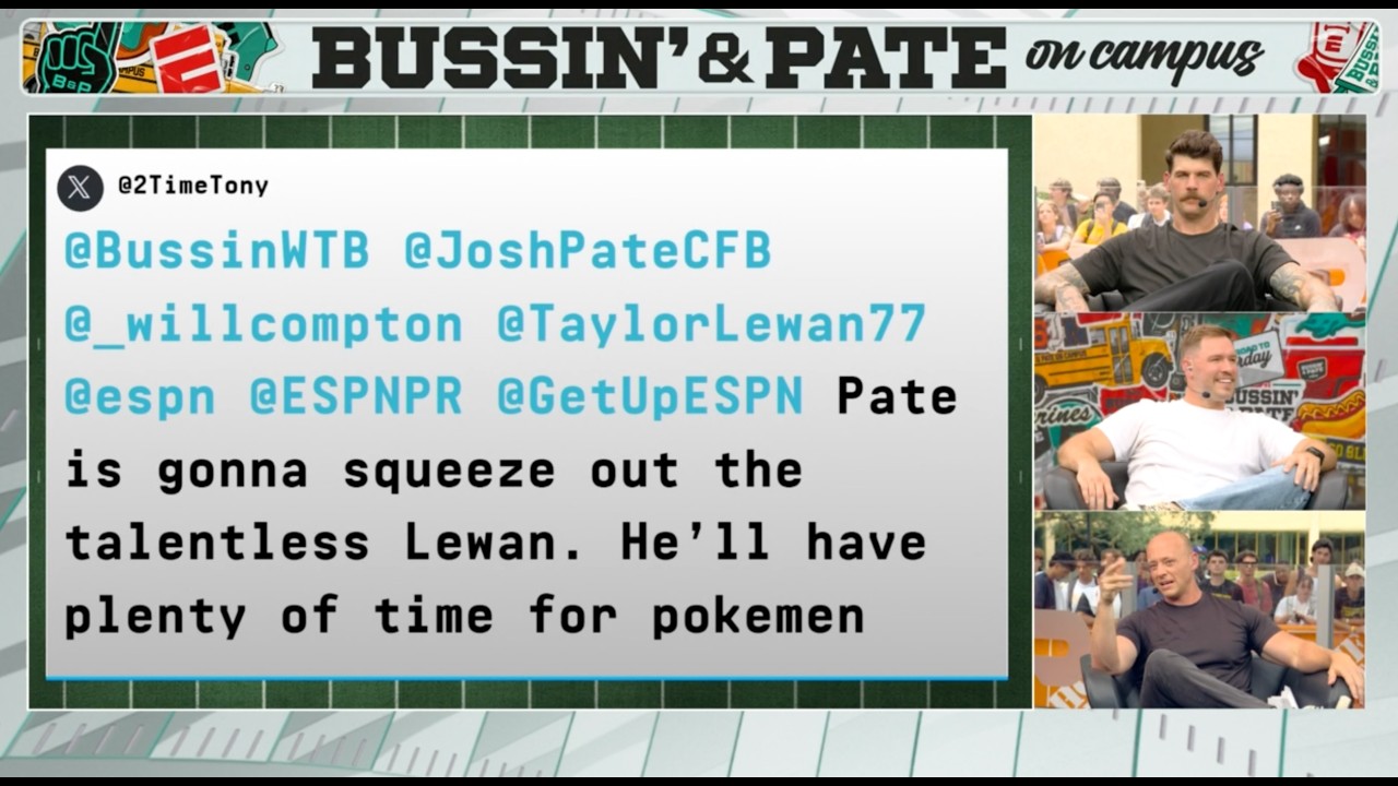 DAP 'EM UP 🤝 Taylor Lewan's dap of the week goes to....👀 | Bussin' and Pate on Campus