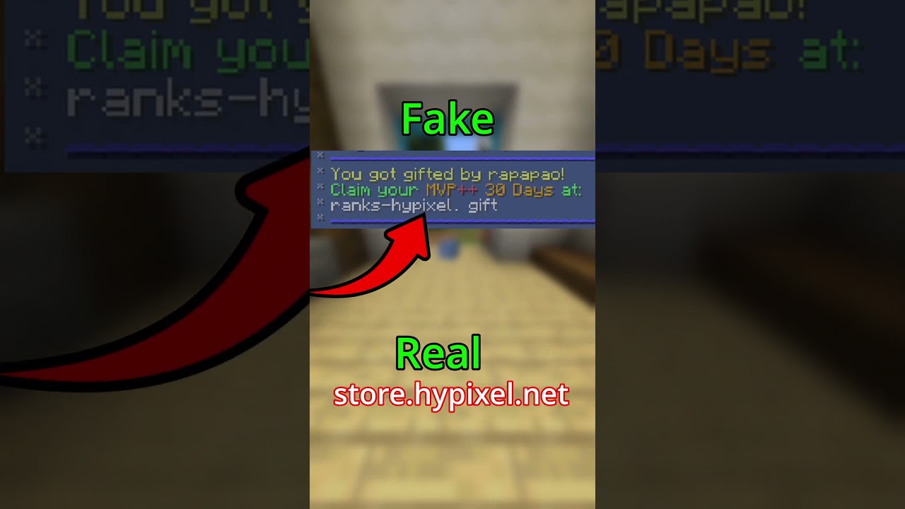 how NOT to get a free Hypixel rank