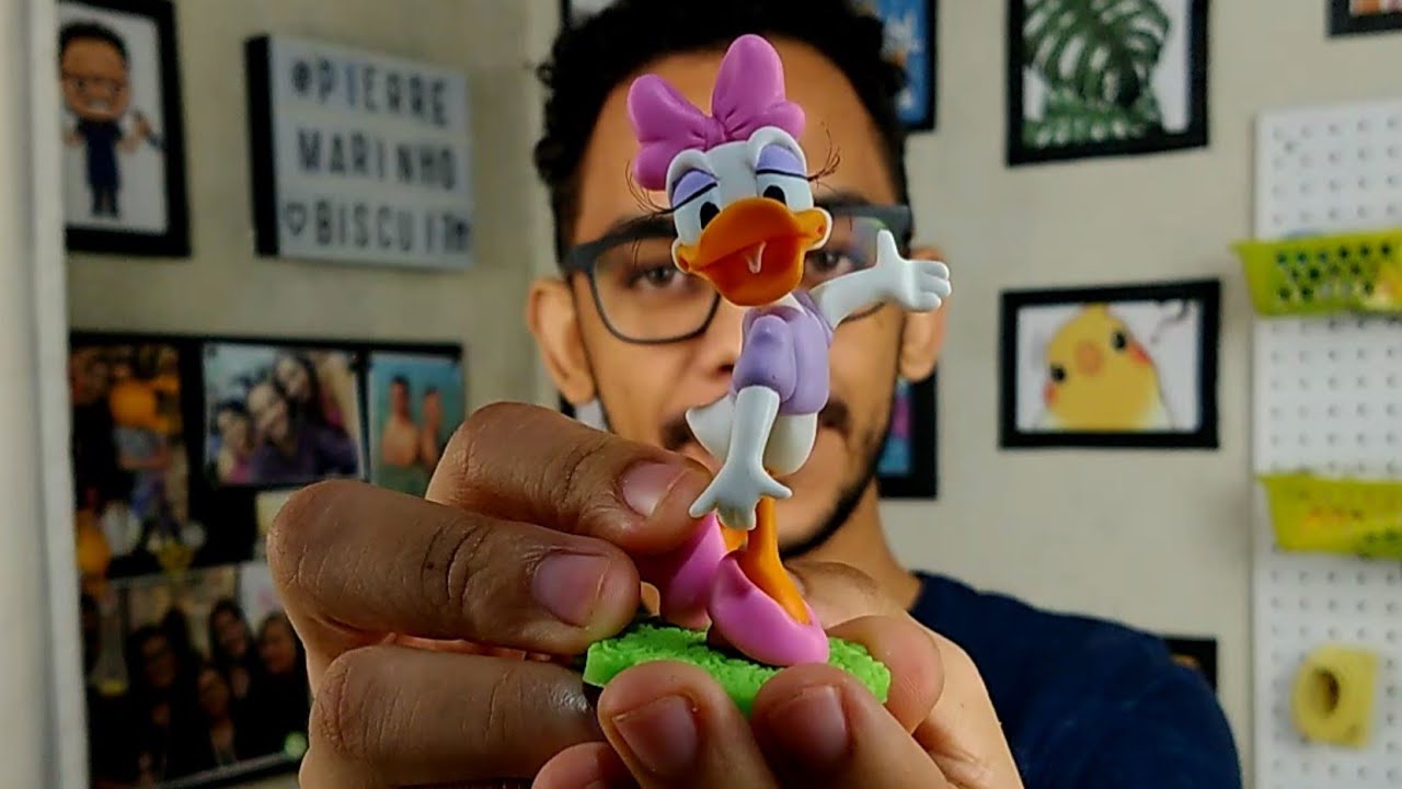 Margarida em Biscuit |Demonstração Molde Casal de patos Cód 638