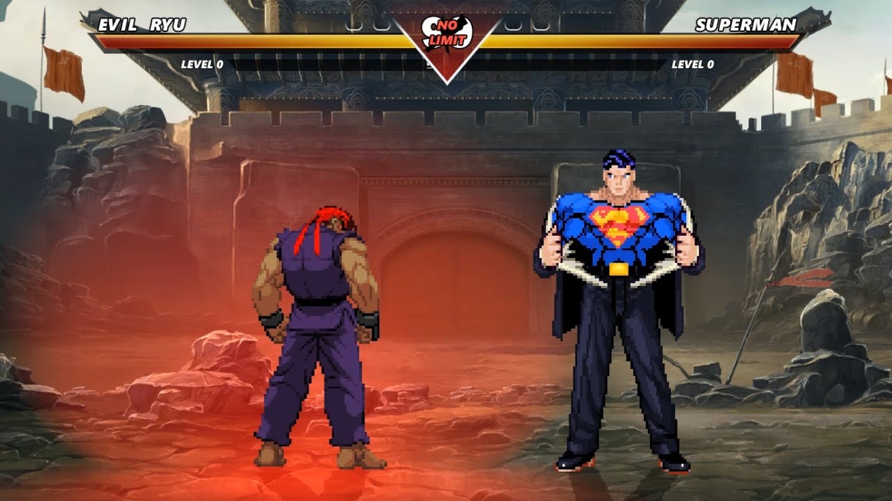EVIL RYU vs SUPERMAN - The most epic fight ever made!