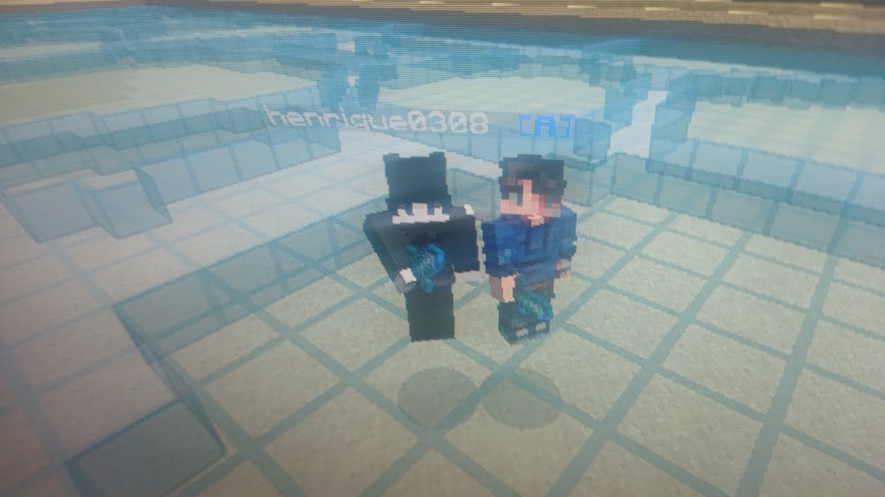 Minecraft bed wars, *mas estou usando drag