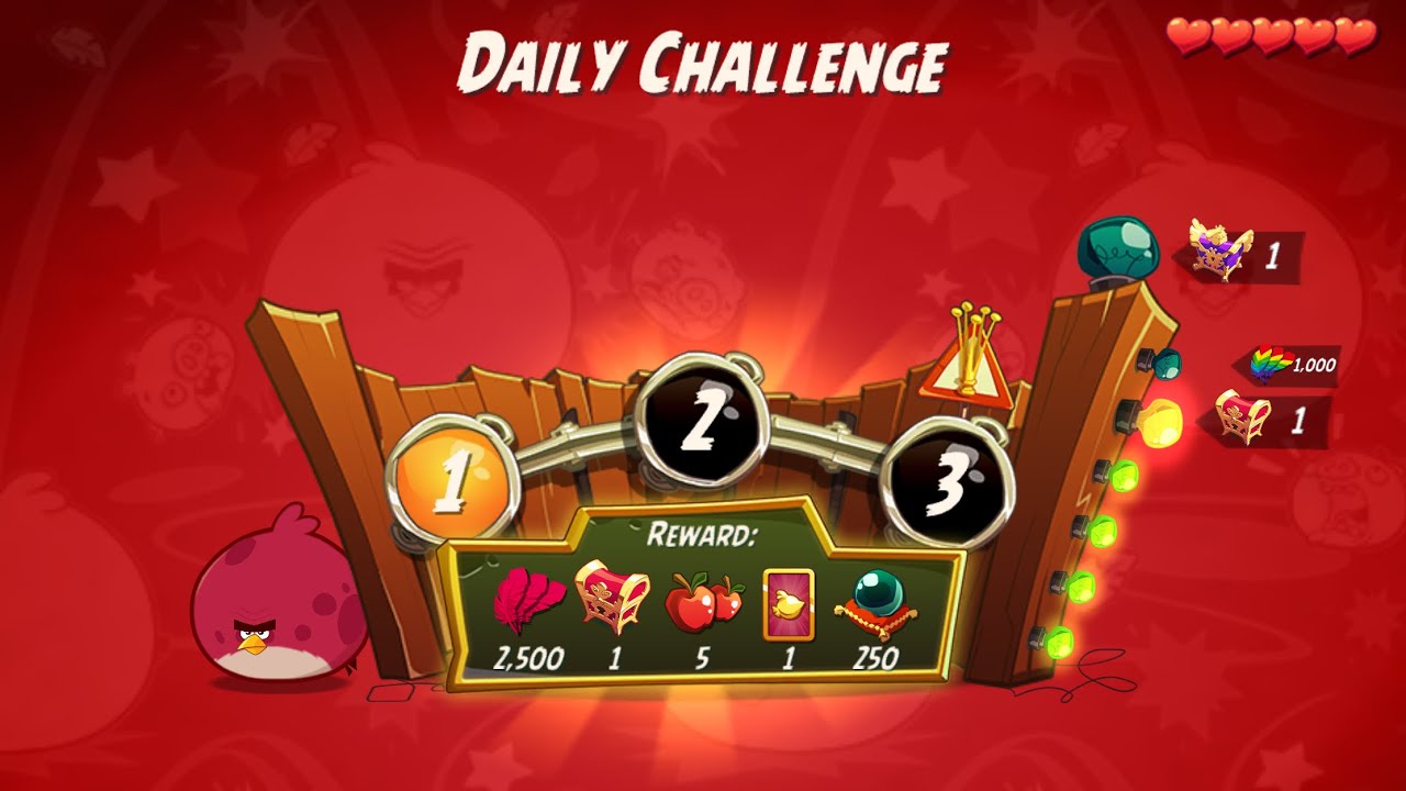 DC 4-4-6 Rooms - No Red,Blues,Chuck,Hal - Daily Challenge, Angry Birds 2