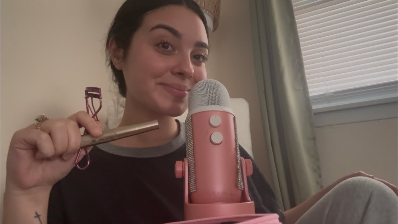 ASMR DOING MY MAKEUP + WHISPER RAMBLE ✨