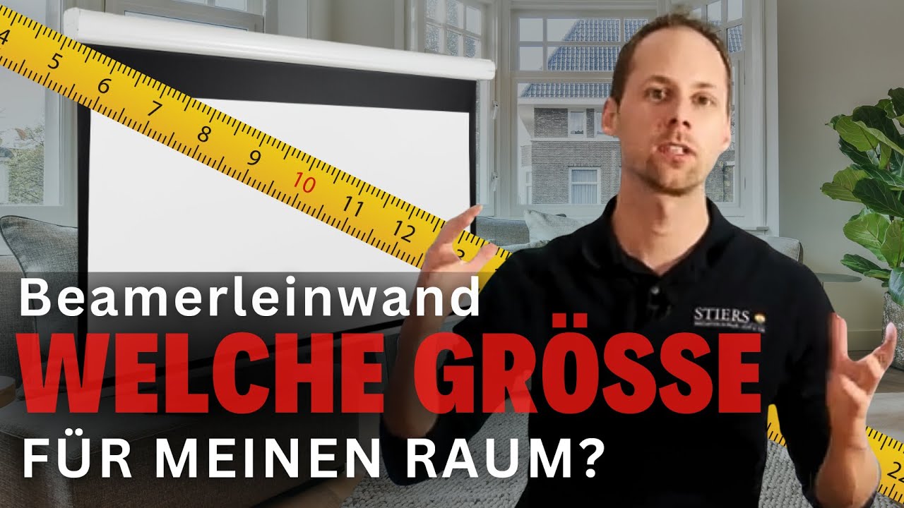 Wie gro&szlig; sollte deine Beamer-Leinwand sein? Mache keinen Fehler!