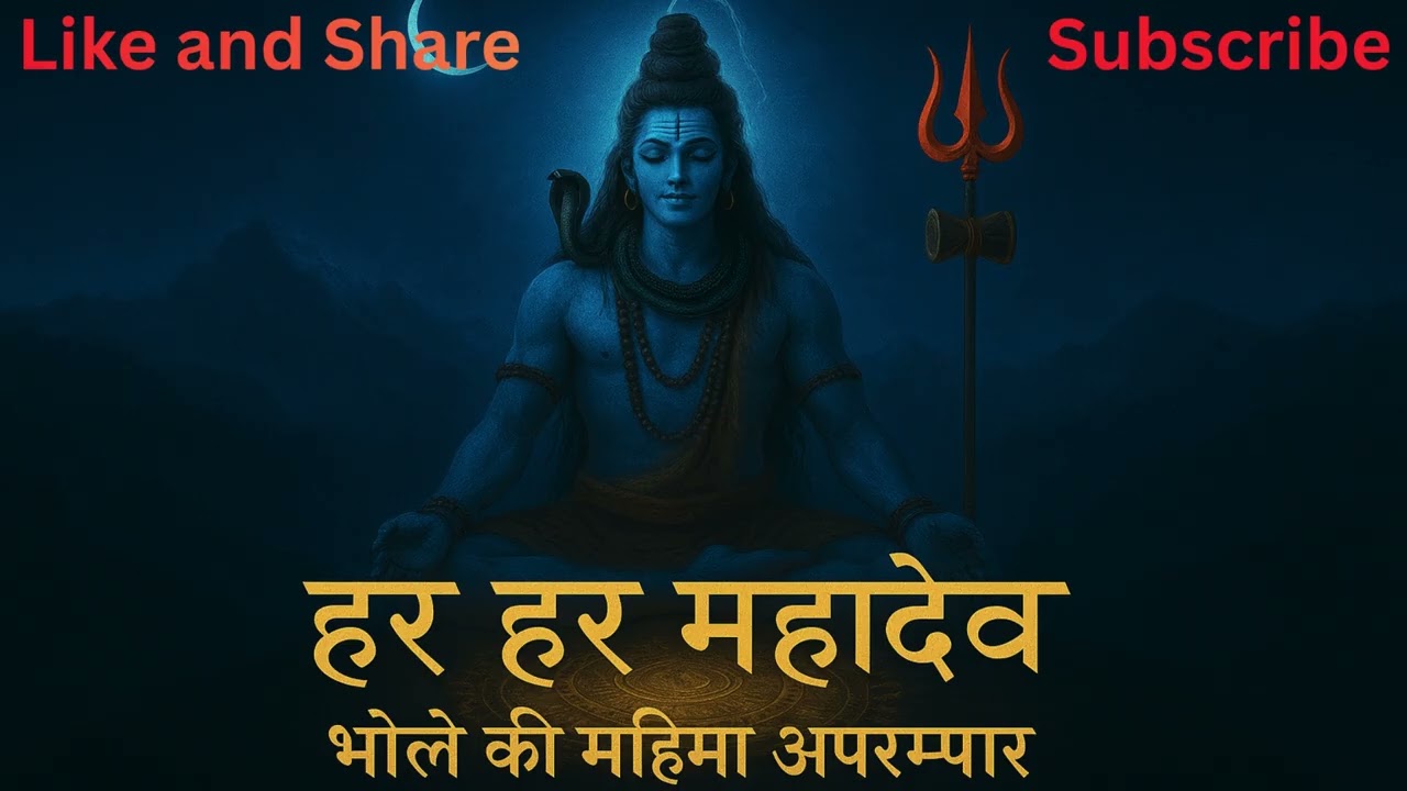“भोले की महिमा अपरम्पार | Shiv Bhajan /Har Har Mahadev – Divine Shiv Bhajan”