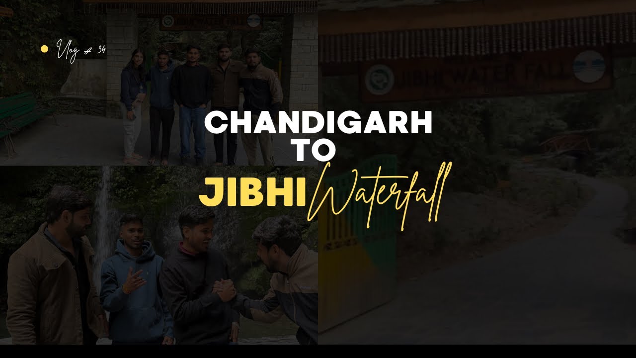 Chandigarh to jibhi waterfall dosto k sath full masti 01 #friendship #vlog #jibhiwaterfall #viral 