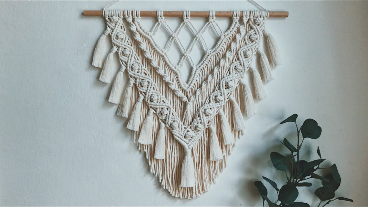 BOHO macrame wall hanging || Layered macrame tutorial || DIY