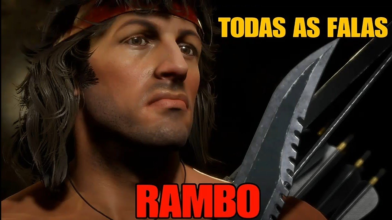 MORTAL KOMBAT 11 ULTIMATE TODAS AS FALAS DO RAMBO (DUBLADO PT-BR)