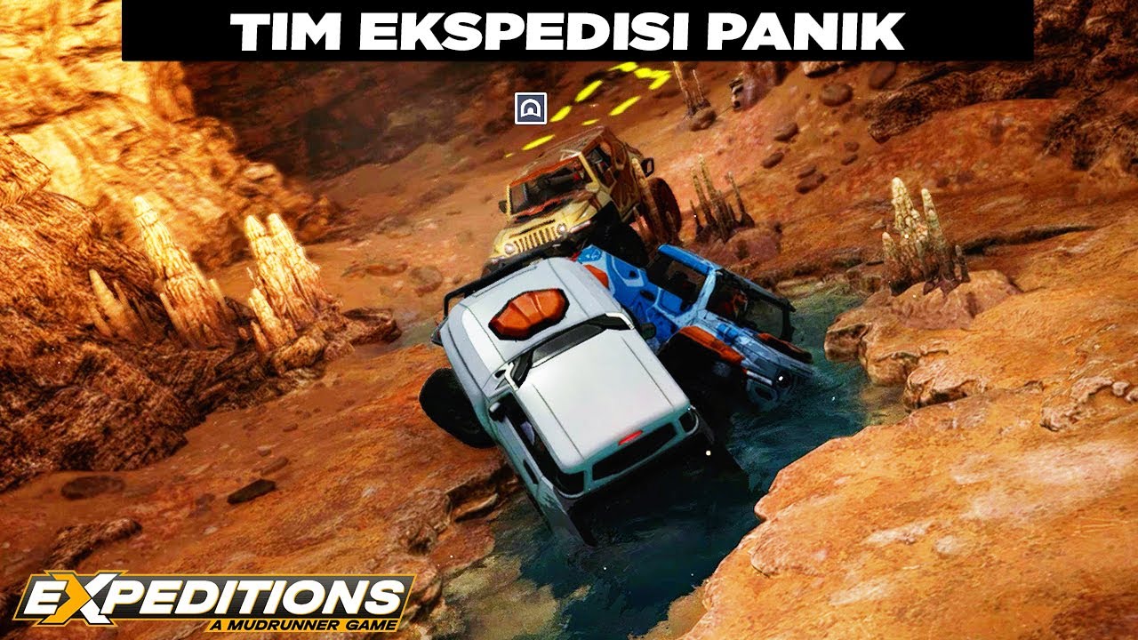 Kami Semua Hampir Terjebak di Dalam Gara Gara Satu Mobil 😂😂 Expeditions: A MudRunner