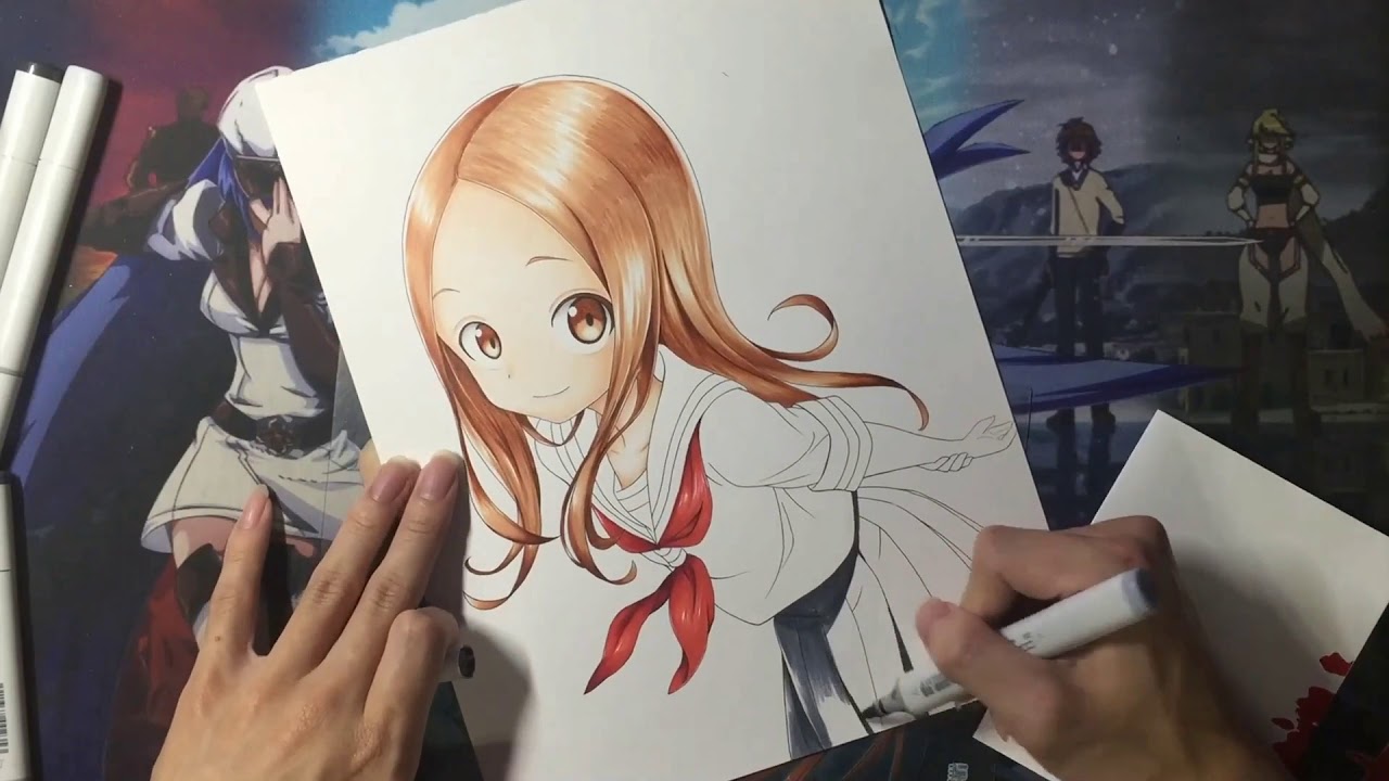 Drawing Takagi (高木さん) from Karakai Jouzu no Takagi-san