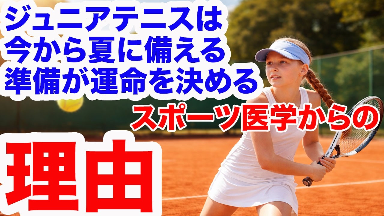 ジュニアテニスにスポーツ医学が必須な理由