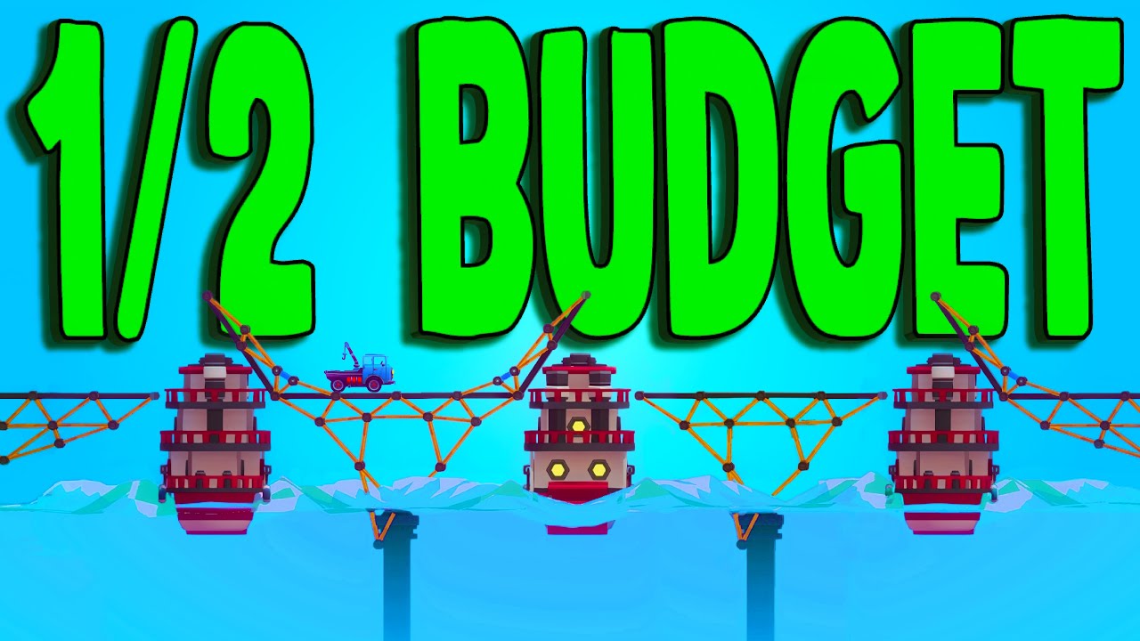 I Used Two Foundations And STILL Got Half Budget! - Poly Bridge 3