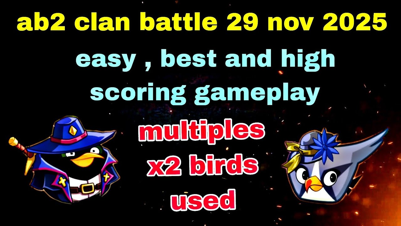 Angry birds 2 clan battle 29 nov 2025 easy and high scoring gameplay Ratio 134#ab2 clan battle today