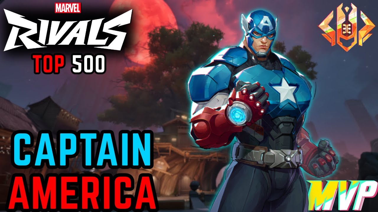 41 ELIMS! CAP'S_LEFT🥜 | TOP 500 captain america MVP Gameplay | Marvel Rivals Season 4