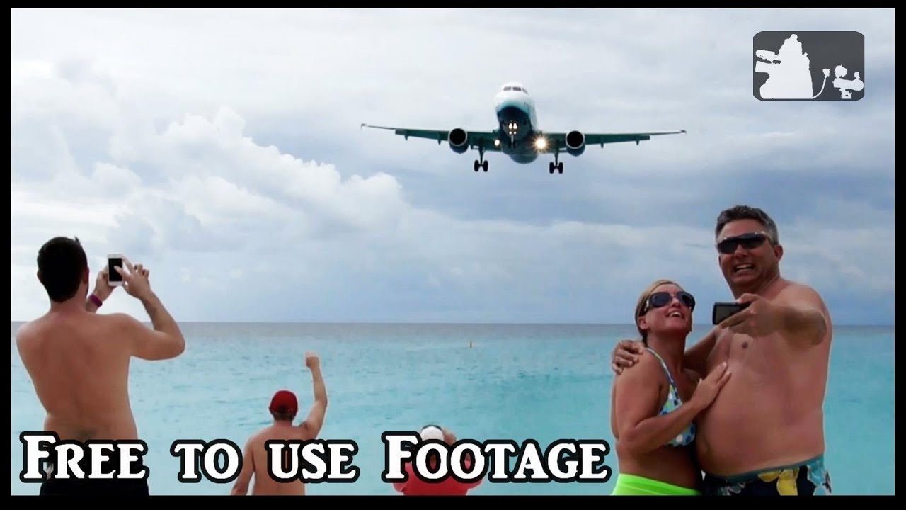 Planespotting at Princess Juliana (Part 6) free to use footage
