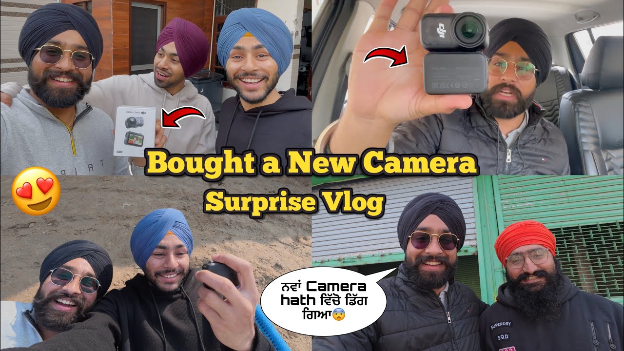Surprising My Friends With a NEW Camera 😍| Big Reactions 😱~ Prabh Buttar🔥