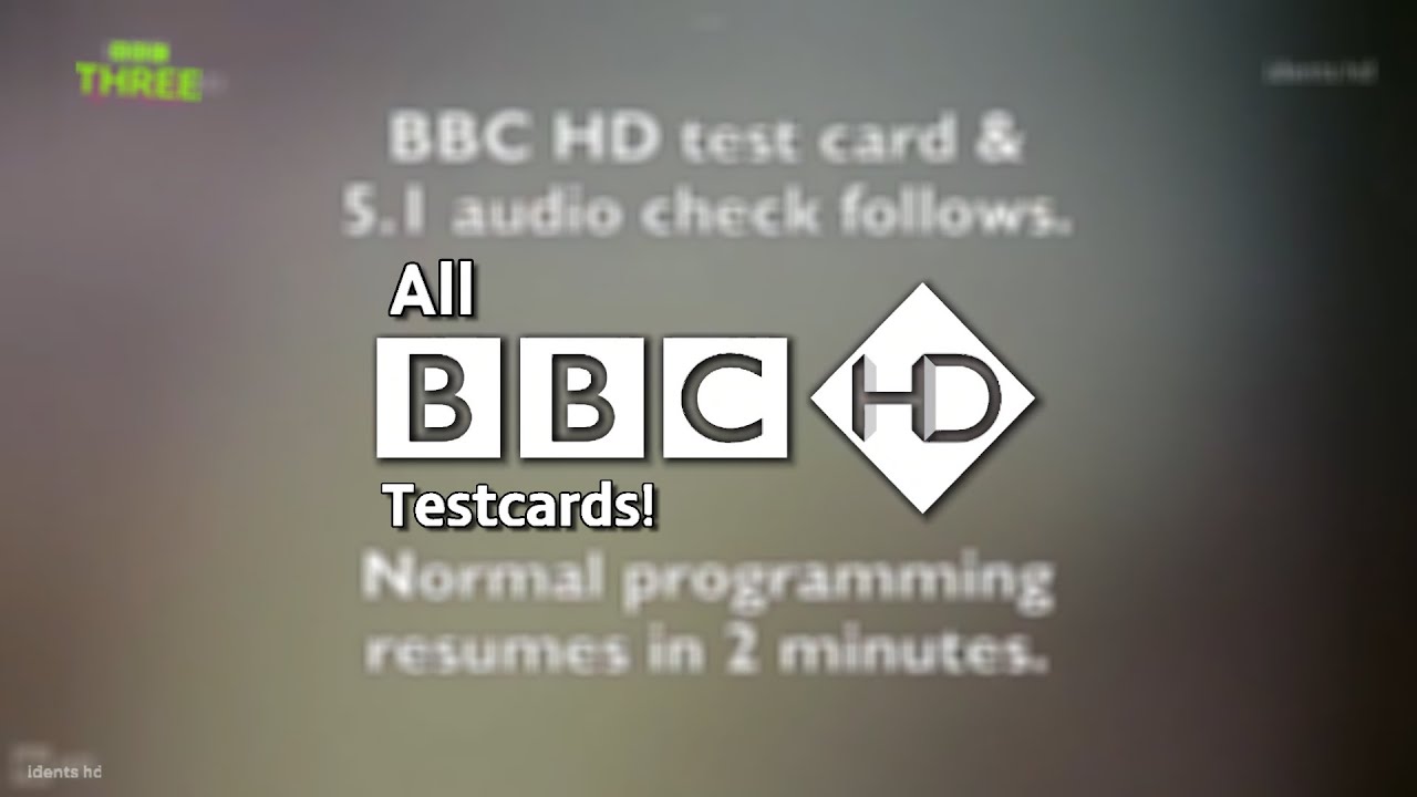 All BBC HD Testcards In One Video!