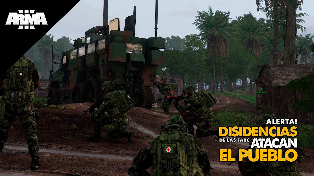 ARMA 3 • DISIDENCIAS de las FARC atacan UN PUENTE | Gameplay
