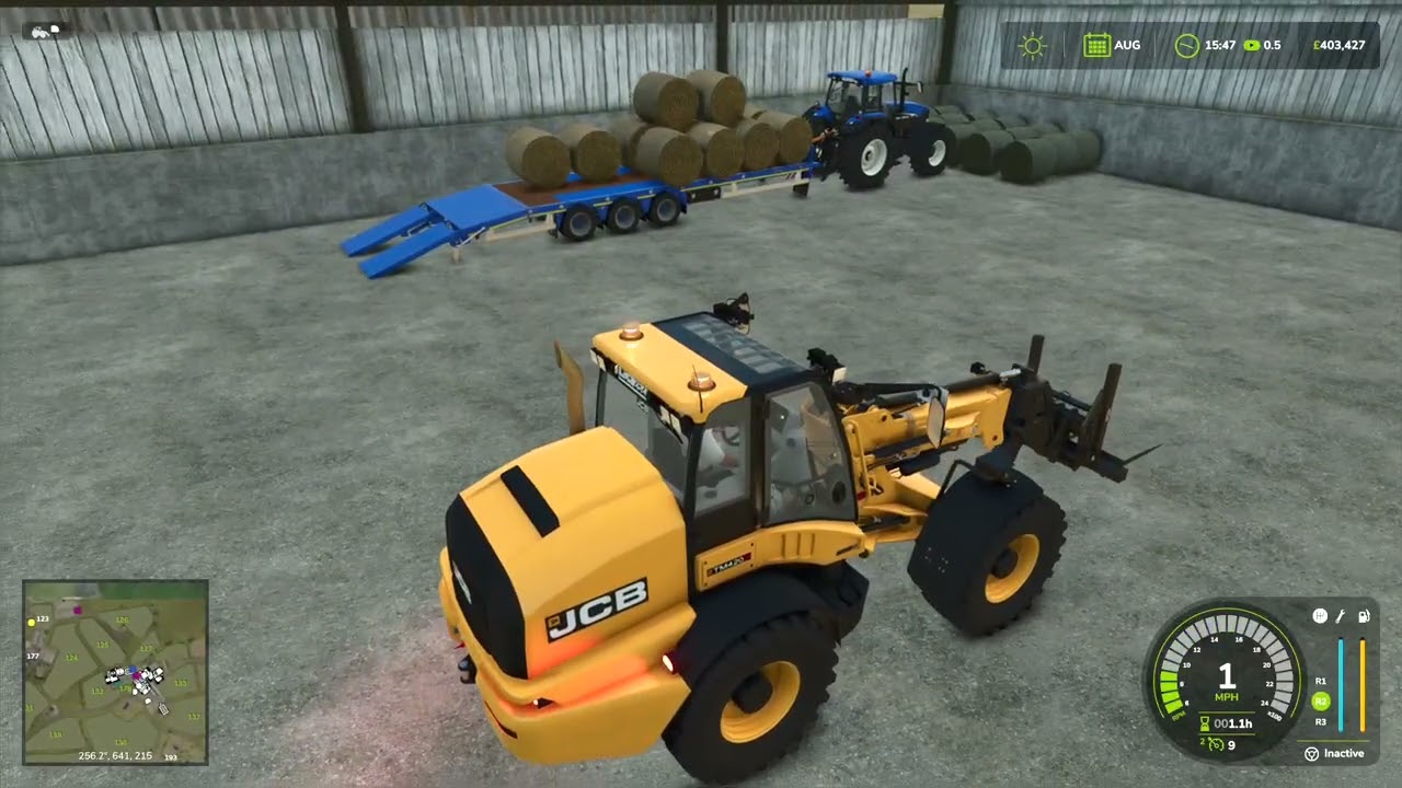 FS25 FIELDS OF TYRONE #58 | OFFLOADING THE BALES INTO THE SHED
