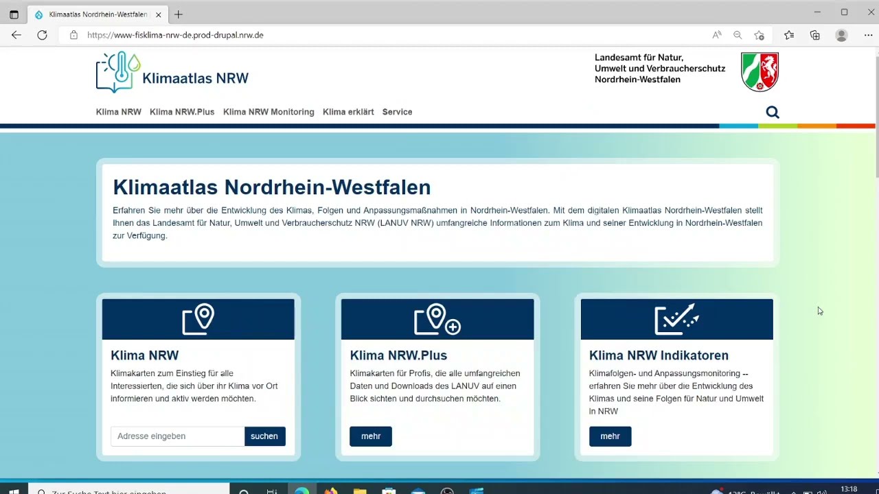 Erklärvideo Klimaatlas Klima NRW