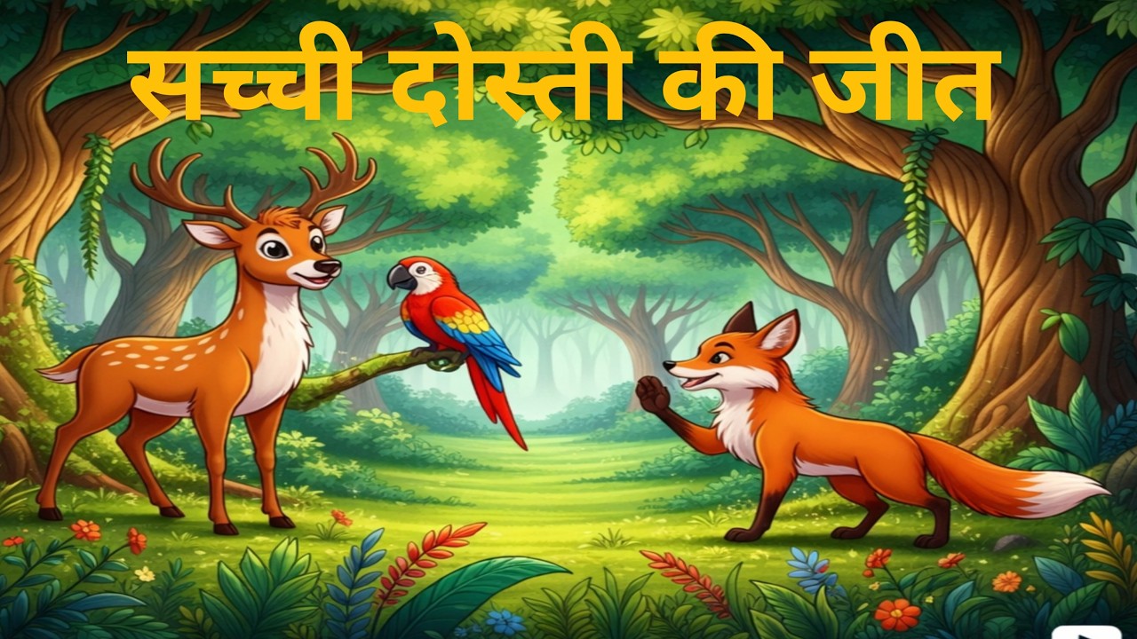 सच्ची दोस्ती की जीत  | Best Hindi Moral Cartoon Story | Panchatantra story | Animal moral story
