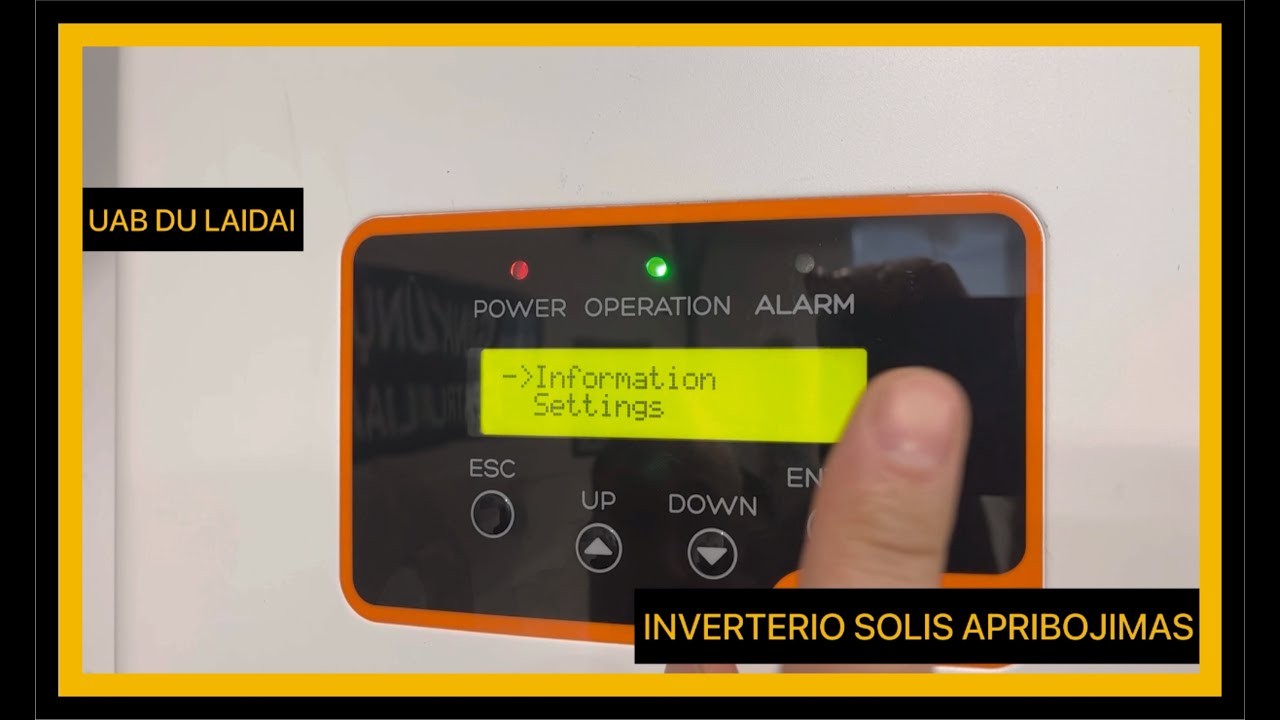 Solis inverterio apribojimas